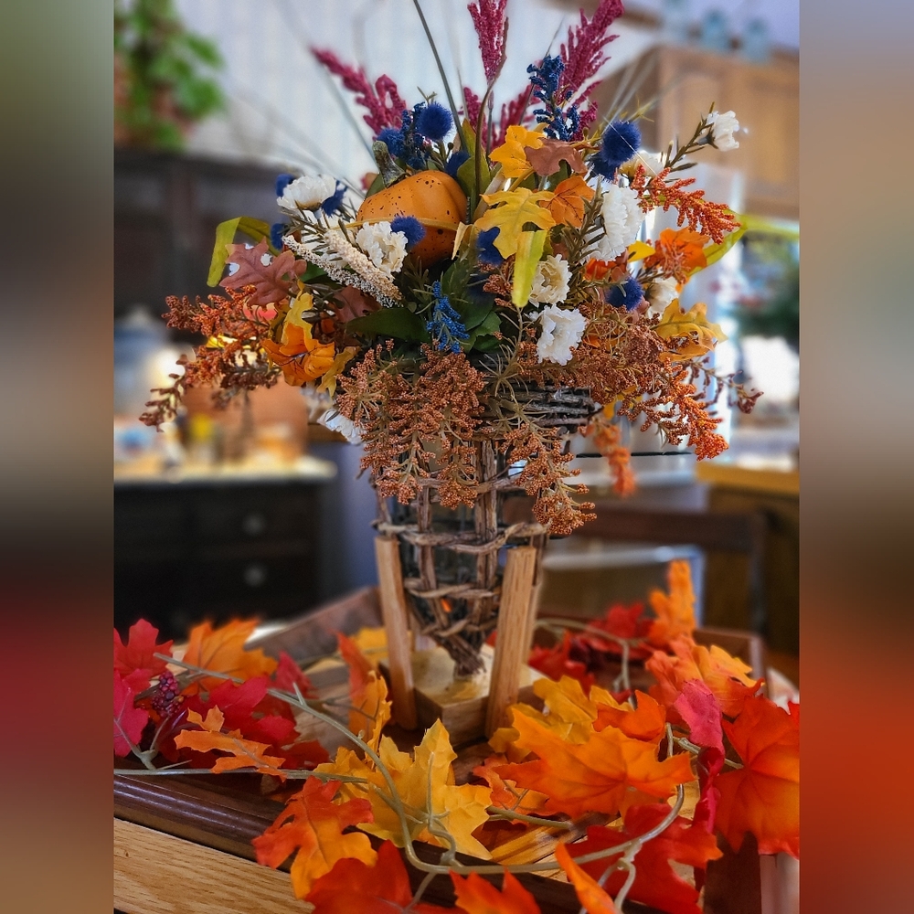 Handmade Fall Acorn arrangement